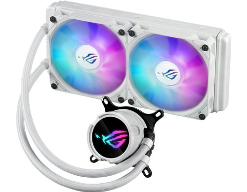 Asus ROG STRIX LC III 240 ARGB WH Liquid CPU Cooler, LCD, 2x120mm ARGB