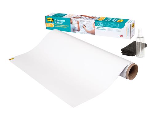 3M Whtieboard Folie 60.9cm x 91.4 cm weiss ink. 1 Mikrofasertuch und 1 Wasserflasche
