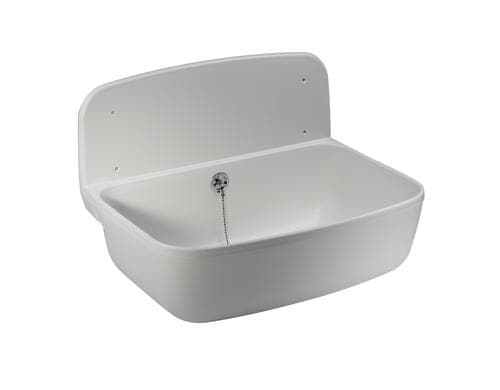 diaqua  Wandausgussbecken Kunststoff weiss 49.5 X 39.5 X 34.5 CM