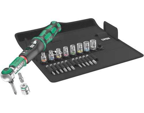 Wera Safe-Torque A2 Set 1, 1/4 Sechskant Safe-Torque in textiler Box mit Nüssen