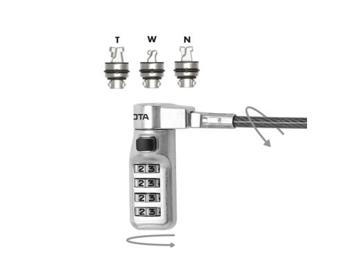DICOTA Security Comb.Lock Ex. T/N/W Head D31717, present code