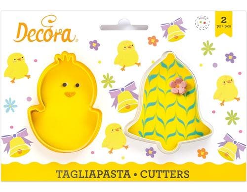 Decora Ausstechformen Küken und Glocke 2 Stk
