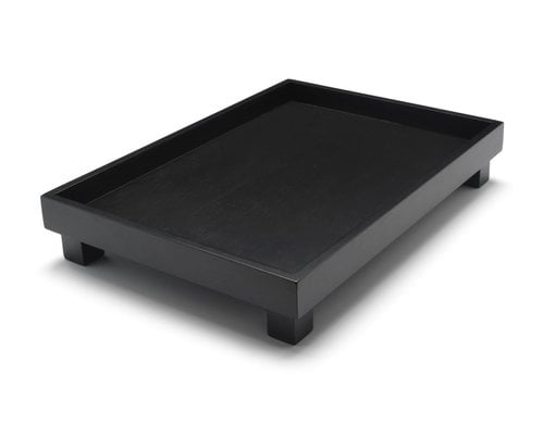 BREDEMEIJER Serviertablett Izumi 35x25x6 cm Bambus schwarz