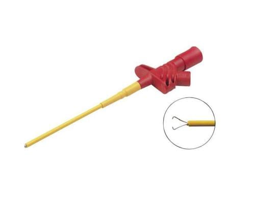 Velleman HM6410S Klemmprüfspitze rot 4mm-Buchse, Schraubanschluss, Kleps 2600