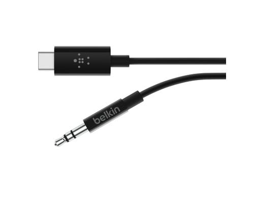 Belkin 3.5mm Klinken mit USB-C 0.9m USB-C, 3.5mm Klinken, Schwarz
