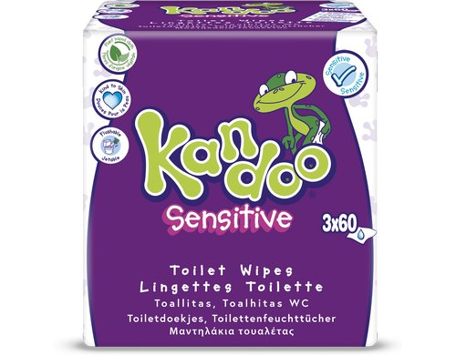 Kandoo Feuchttücher Sensitive 3 x 60 Stück