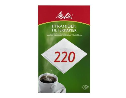 Melitta Filtertüte Pyramide 220, 100 Stück zu Melitta 6610, 6620