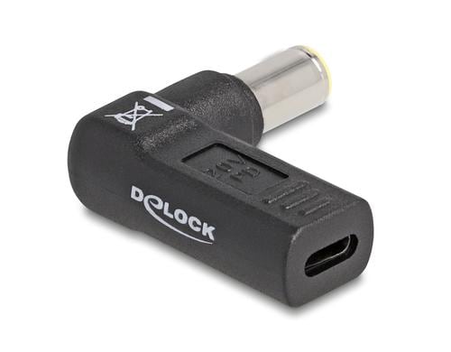 Delock USB-C zu IBM 7.9x5.5mm Adapter Buchse zu Stecker 90°, gewinkelt