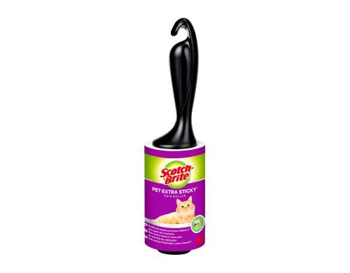 3M Scotch-Brite Kleiderroller Extra Sticky für Tierhaare, 48 Blatt