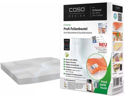 Caso Vakuumier-Folie 731.1219.00 20x30 cm, 50 Beutel