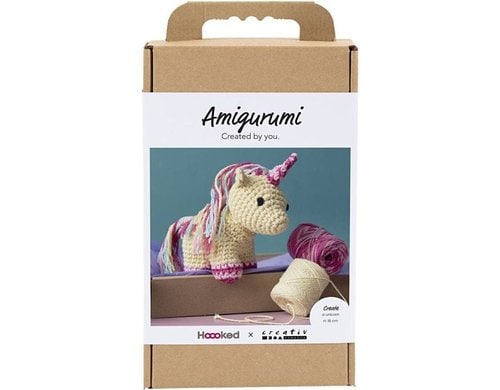 Creativ Company Bastelset Amigurumi Häkelset Einhorn