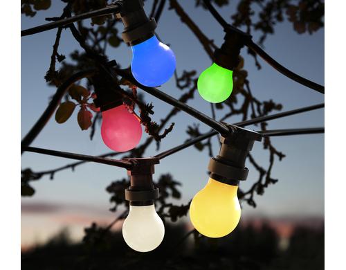 Schönenberger LED Lichterkette, 10m IP44/55, Multicolor, 10 Leds, 1000cm