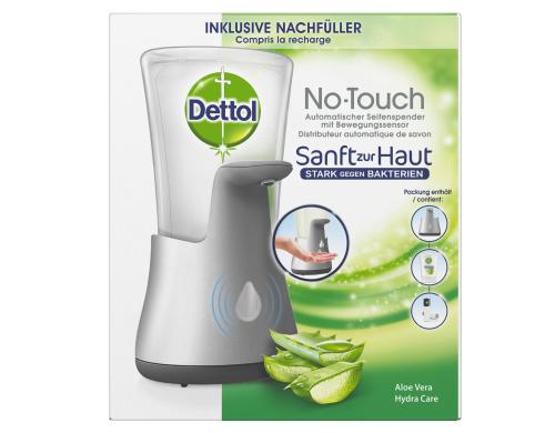 Dettol No Touch Starter Set Silber 1 Gerät + 1 Nachfüller (Aloe Vera)