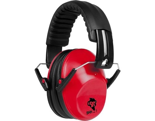 ACE SHH Kindergehörschutz Rot Verstellbar, EN 352-1 Zertifiziert, -26dB