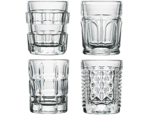 La Rochère Shotglas After 4er Set 6cl, H : 6,5 cm / ø : 5,1 cm