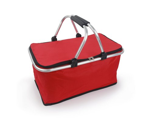 EASYmaxx Thermo-Einkaufskorb 25l rot faltbar, Einkaufstasche