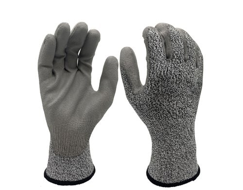 FTM Arbeitshandschuh Grösse 10/XL, sz-gra, schnittfest, 12er Set