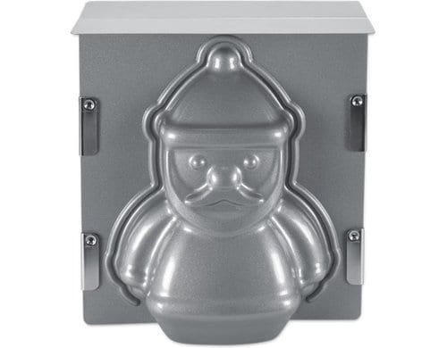STÄDTER Backform 3D Santa Claus 19x21x12 cm silber
