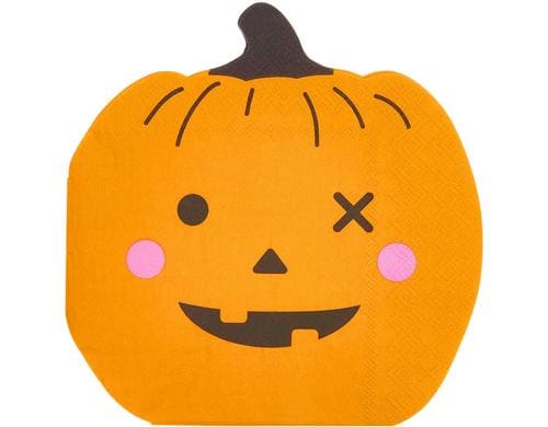 Rico Design Halloween Servietten Kürbis, 33x33 cm, 3-lagig, FSC, 20 Stk