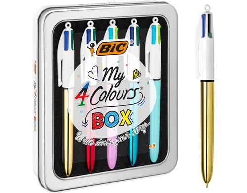 Bic 4 My Colours Box Kugelschreiber Box à 4 STk.