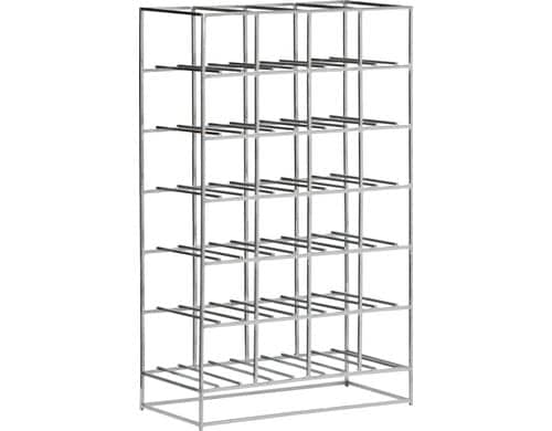 House Doctor Weinregal Silber 20x41x57 cm (LxBxH), Eisen