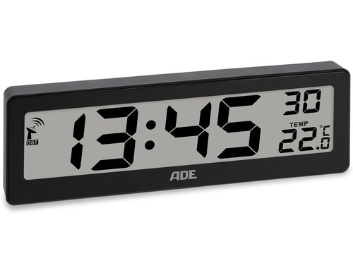 ADE digitale DCF-Funkuhr mit XXL-Ziffern CK1704-2schwarz
