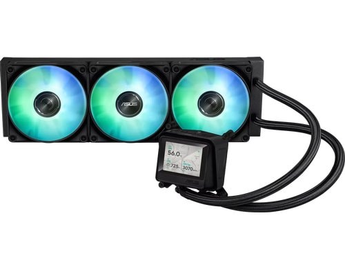 Asus MAX GAMING LC 360 ARGB LCD Liquid CPU Cooler, LCD, 3x120mm ARGB