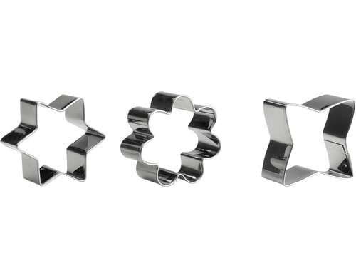 Ibili Set von 6 Guetzli-Ausstecher Edelstahl