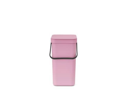 Brabantia Sort & Go Recyclingbehälter Inhalt 12 Liter, Lilac Pink