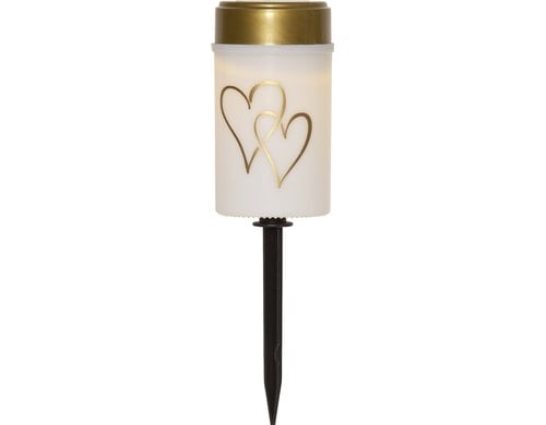 Star Trading Solar Kerze Hearty IP44, Warmweiss, 1 LED