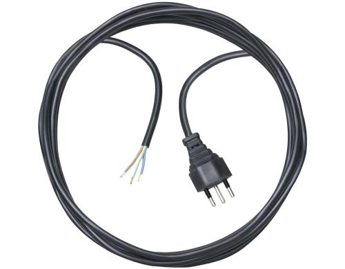 Anschlussleitung mit einseitigem Stecker 5m, schwarz, 3-polig, T12