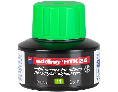 edding Nachfülltinte HTK25 hellgrün für Textmarker, 25ml