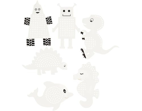 Creativ Company Sickkarton Roboter & Tiere 18 Blatt