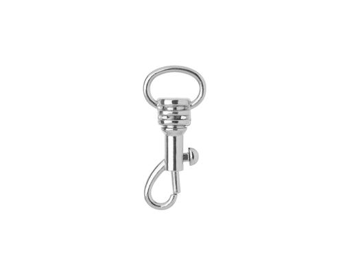 Glorex Anhänger mit Karabiner chrom 34 mm, 3 Stück