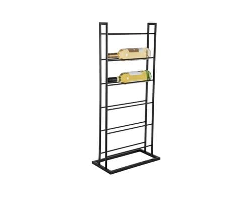 present time Weinregal Single Floor Eisen, 84.5x20cm, Black