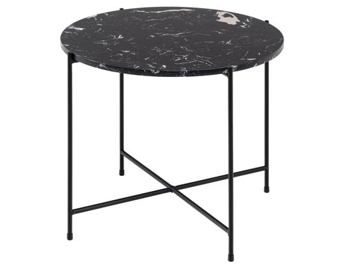 AC Design Couchtisch Avila Schwarz, Ø52x40 cm