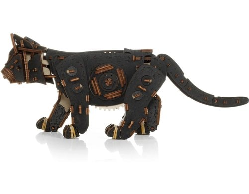 EWA Kätzchen 3D Holzbausatz Schwarz