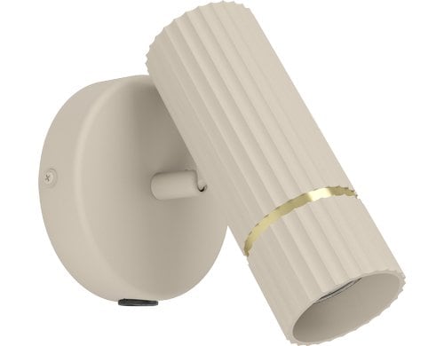 EGLO LED Wandleuchte CAMINIA beige inkl. GU10 1x4,7W