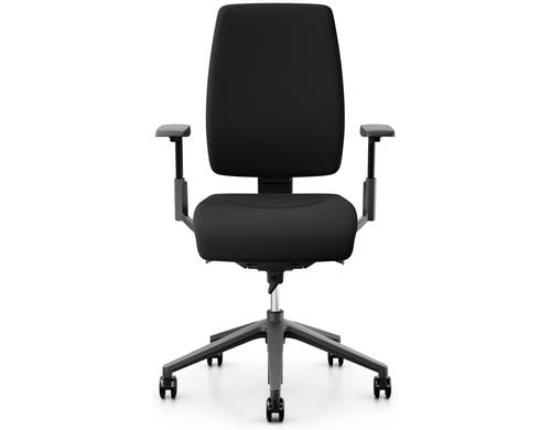 Giroflex Bürostuhl 68 mit Polsterrücken Farbe: Schwarz, Mit Armlehne, Extreme
