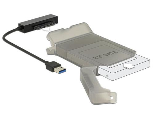 Delock 62742 Konverter USB 3.0 zu SATA Mit Schtzhlle 2.5