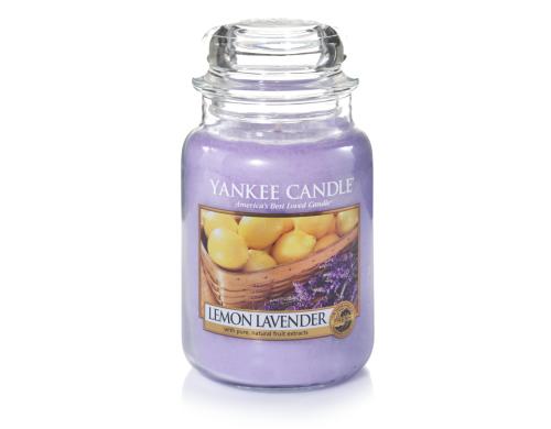 Yankee Candle Lemon Lavender large Jar, Brenndauer ca. 110-150 Std.