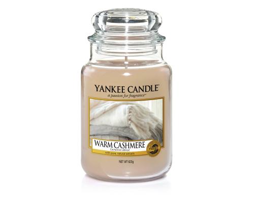 Yankee Candle Warm Cashmere large Jar, Brenndauer ca. 110-150 Std.
