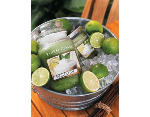 Yankee Candle Vanilla Lime medium Jar, Brenndauer ca. 65-75 Std