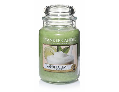 Yankee Candle Vanilla Lime large Jar, Brenndauer ca. 110-150 Std.