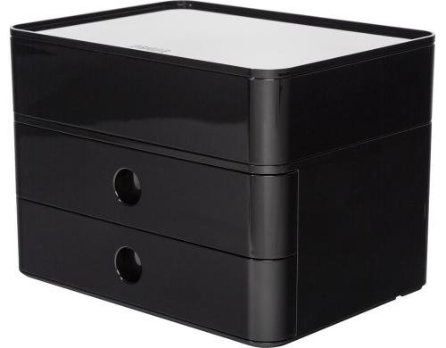HAN Schubladenbox Allison Smart-Box Plus 2 Schubladen, schwarz