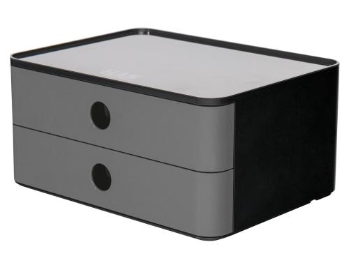 HAN Schubladenbox Allison Smart-Box Plus 2 Schubladen, schwarz/grau