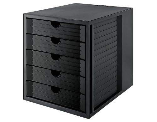 HAN Schubladenbox SYSTEMBOX KARMA A4 5 geschlossene Schubladen, ko-schwarz