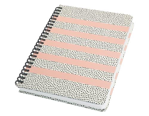 Jolie Notiz-Spiralbuch Hardcover sweet dots dotted, 120 Seiten, 100g, 162x215x14mm