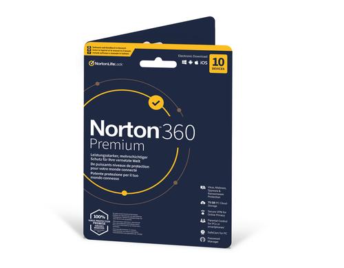 Norton 360 Premium Non-Subscription Sleeve, Vollversion, 10 PC, 1J, ML