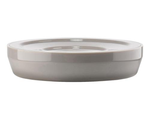 Zone Seifenschale SUII taupe H 2.5 cm D 11 cm, Thermo Plastic Acryl